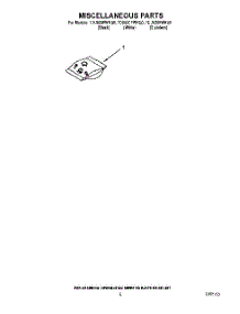 06 - Miscellaneous Parts Optional Parts parts for Whirlpool Dishwasher 7DU920PWKB0 from AppliancePartsPros.com