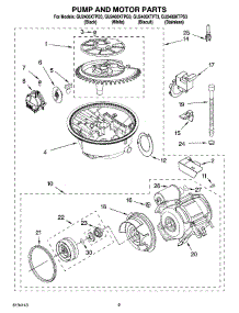 08 - Pump And Motor Parts parts for Whirlpool Dishwasher GU2400XTPT3 from AppliancePartsPros.com