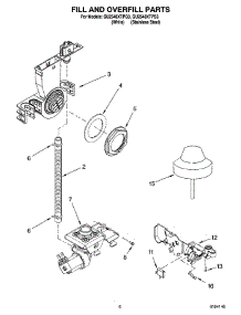 06 - Fill And Overfill Parts parts for Whirlpool Dishwasher GU2548XTPQ3 from AppliancePartsPros.com