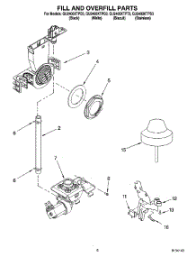 06 - Fill And Overfill Parts parts for Whirlpool Dishwasher GU2400XTPB3 from AppliancePartsPros.com