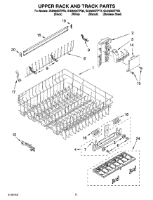 09 - Upper Rack And Track Parts parts for Whirlpool Dishwasher GU2600XTPQ3 from AppliancePartsPros.com