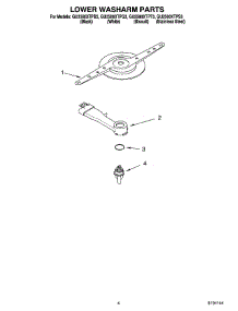 04 - Lower Washarm Parts parts for Whirlpool Dishwasher GU2500XTPT3 from AppliancePartsPros.com
