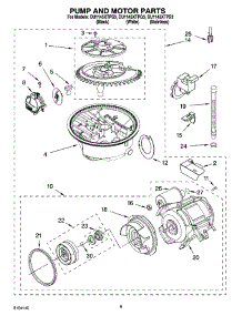 08 - Pump And Motor Parts parts for Whirlpool Dishwasher DU1145XTPS3 from AppliancePartsPros.com