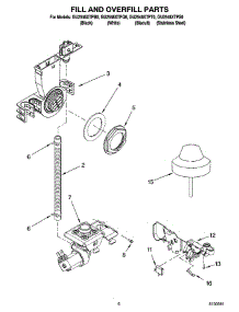 06 - Fill And Overfill Parts parts for Whirlpool Dishwasher GU2548XTPT0 from AppliancePartsPros.com