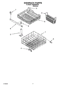 06 - Dishrack Parts, Optional Parts (Not Included) parts for Whirlpool Dishwasher DU840SWPS0 from AppliancePartsPros.com