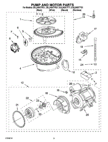 08 - Pump And Motor Parts parts for Whirlpool Dishwasher DUL240XTPQ1 from AppliancePartsPros.com