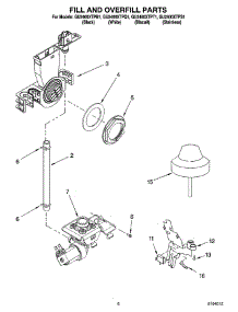 06 - Fill And Overfill Parts parts for Whirlpool Dishwasher GU2400XTPB1 from AppliancePartsPros.com