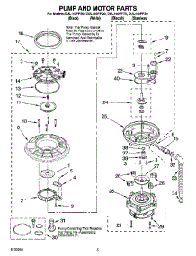 04 - Pump And Motor Parts parts for Whirlpool Dishwasher DUL140PPB0 from AppliancePartsPros.com