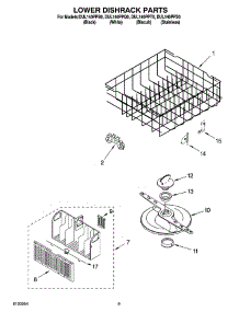 06 - Lower Dishrack Parts, Optional Parts parts for Whirlpool Dishwasher DUL140PPB0 from AppliancePartsPros.com