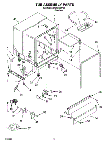 03 - Tub Assembly Parts parts for Whirlpool Dishwasher DU851SWPS0 from AppliancePartsPros.com