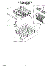 06 - Dishrack Parts, Optional Parts (Not Included) parts for Whirlpool Dishwasher DU811SWPU0 from AppliancePartsPros.com