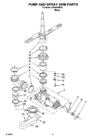 04 - Pump And Spray Arm Parts parts for Whirlpool Dishwasher DU840SWPU0 from AppliancePartsPros.com