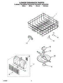 06 - Lower Dishrack Parts, Optional Parts parts for Whirlpool Dishwasher DU915PWPT0 from AppliancePartsPros.com