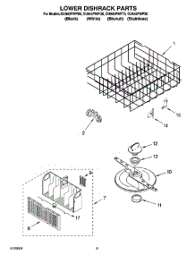 06 - Lower Dishrack Parts, Optional Parts (Not Included) parts for Whirlpool Dishwasher DU945PWPS0 from AppliancePartsPros.com