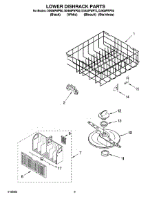 06 - Lower Dishrack Parts, Optional Parts (Not Included) parts for Whirlpool Dishwasher DU930PWPB0 from AppliancePartsPros.com