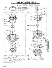 04 - Pump And Motor Parts parts for Whirlpool Dishwasher DU930PWPT0 from AppliancePartsPros.com