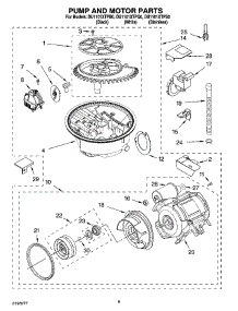 08 - Pump And Motor Parts parts for Whirlpool Dishwasher DU1101XTPB0 from AppliancePartsPros.com