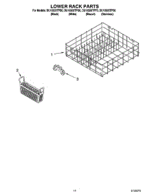 11 - Lower Rack Parts, Optional Parts (Not Included) parts for Whirlpool Dishwasher DU1050XTPB0 from AppliancePartsPros.com