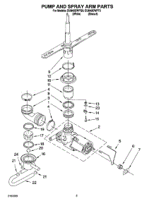 04 - Pump And Spray Arm Parts parts for Whirlpool Dishwasher DU840SWPT0 from AppliancePartsPros.com