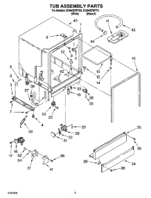 03 - Tub Assembly Parts parts for Whirlpool Dishwasher DU840SWPQ0 from AppliancePartsPros.com