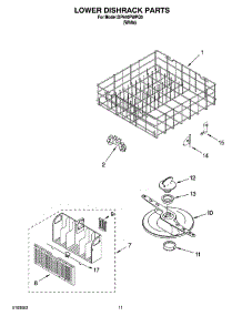 07 - Lower Dishrack Parts, Optional Parts (Not Included) parts for Whirlpool Dishwasher DP940PWPQ0 from AppliancePartsPros.com