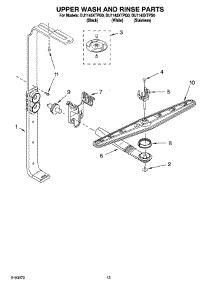 10 - Upper Wash And Rinse Parts parts for Whirlpool Dishwasher DU1145XTPS0 from AppliancePartsPros.com