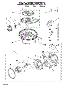 08 - Pump And Motor Parts parts for Whirlpool Dishwasher DU1145XTPQ0 from AppliancePartsPros.com