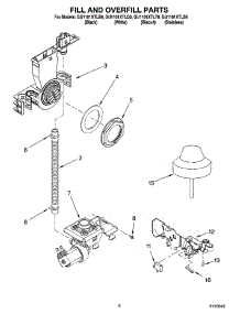 06 - Fill And Overfill Parts parts for Whirlpool Dishwasher GU1101XTLS0 from AppliancePartsPros.com