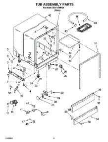 03 - Tub Assembly Parts parts for Whirlpool Dishwasher DU811SWPQ0 from AppliancePartsPros.com