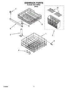 06 - Dishrack Parts, Optional Parts (Not Included) parts for Whirlpool Dishwasher DU811SWPQ0 from AppliancePartsPros.com
