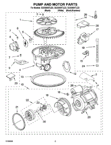 08 - Pump And Motor Parts parts for Whirlpool Dishwasher GU2300XTLQ3 from AppliancePartsPros.com