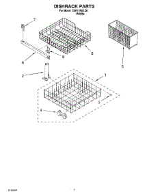 06 - Dishrack Parts parts for Whirlpool Dishwasher DU811SWLQ0 from AppliancePartsPros.com