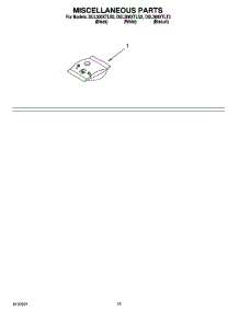 12 - Miscellaneous Parts Optional Parts (Not Included) parts for Whirlpool Dishwasher DUL300XTLB3 from AppliancePartsPros.com