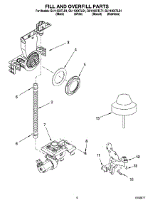 06 - Fill And Overfill Parts parts for Whirlpool Dishwasher GU1100XTLS1 from AppliancePartsPros.com