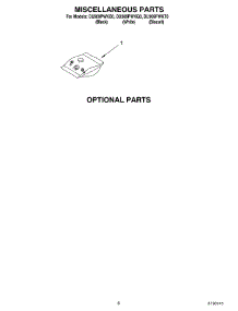 06 - Miscellaneous Parts Optional Parts parts for Whirlpool Dishwasher DU909PWKT0 from AppliancePartsPros.com