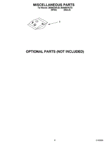 07 - Optional Parts (Not Included) Miscellaneous Parts parts for Whirlpool Dishwasher DU890SWLQ0 from AppliancePartsPros.com