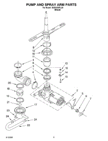 04 - Pump And Spray Arm Parts parts for Whirlpool Dishwasher DU811SWLU0 from AppliancePartsPros.com