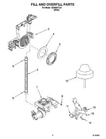 06 - Fill And Overfill Parts parts for Whirlpool Dishwasher GU630XTLQ1 from AppliancePartsPros.com