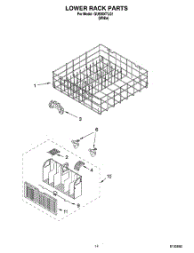11 - Lower Rack Parts parts for Whirlpool Dishwasher GU630XTLQ1 from AppliancePartsPros.com