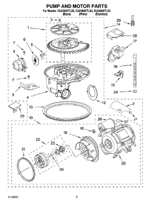 08 - Pump And Motor Parts parts for Whirlpool Dishwasher GU2300XTLQ2 from AppliancePartsPros.com
