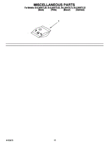 12 - Miscellaneous Parts Optional Parts (Not Included) parts for Whirlpool Dishwasher DUL300XTLQ2 from AppliancePartsPros.com