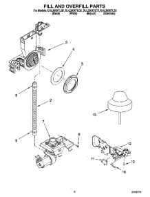 06 - Fill And Overfill Parts parts for Whirlpool Dishwasher DUL300XTLT2 from AppliancePartsPros.com
