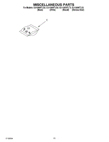 12 - Miscellaneous Parts parts for Whirlpool Dishwasher GU1500XTLT2 from AppliancePartsPros.com