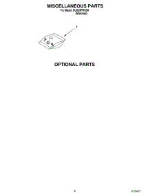06 - Miscellaneous Parts Optional Parts parts for Whirlpool Dishwasher DU920PWKS0 from AppliancePartsPros.com