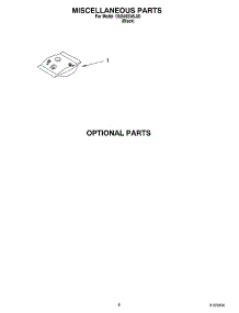 07 - Optional Parts Miscellaneous Parts parts for Whirlpool Dishwasher DU840SWLU0 from AppliancePartsPros.com