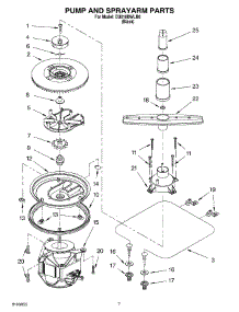05 - Pump And Sprayarm Parts parts for Whirlpool Dishwasher DU018DWLB0 from AppliancePartsPros.com