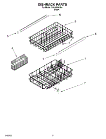 06 - Dishrack Parts, Optional Parts (Not Included) parts for Whirlpool Dishwasher DU018DWLB0 from AppliancePartsPros.com