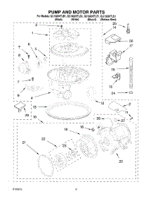 08 - Pump And Motor Parts parts for Whirlpool Dishwasher GU1500XTLB1 from AppliancePartsPros.com