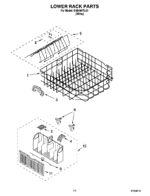 11 - Lower Rack Parts parts for Whirlpool Dishwasher GU640XTLQ1 from AppliancePartsPros.com