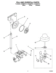 06 - Fill And Overfill Parts parts for Whirlpool Dishwasher GU2300XTLQ1 from AppliancePartsPros.com